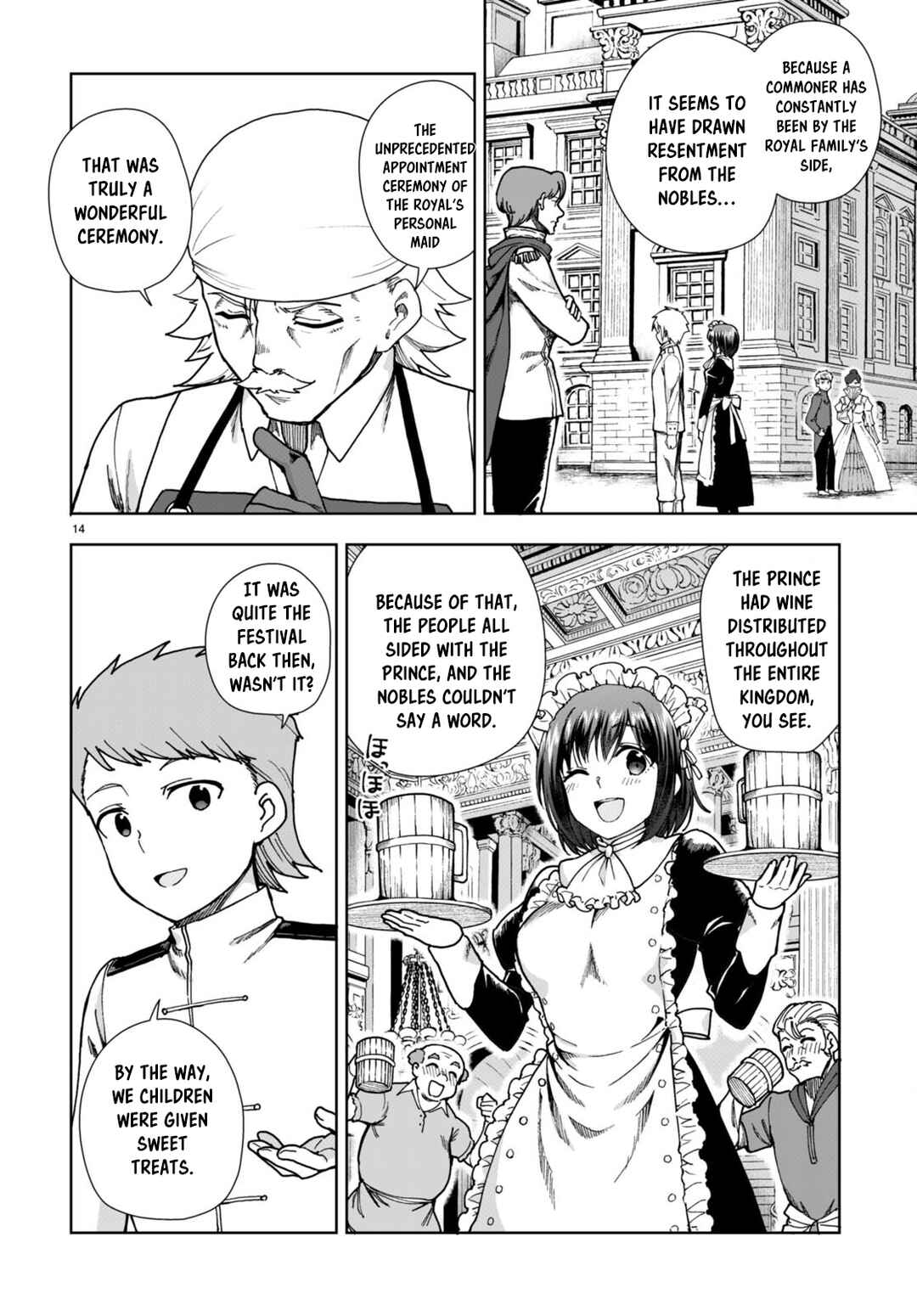 Page 14 Chapter 86 Botsuraku Yotei Nanode, Kajishokunin wo Mezasu
