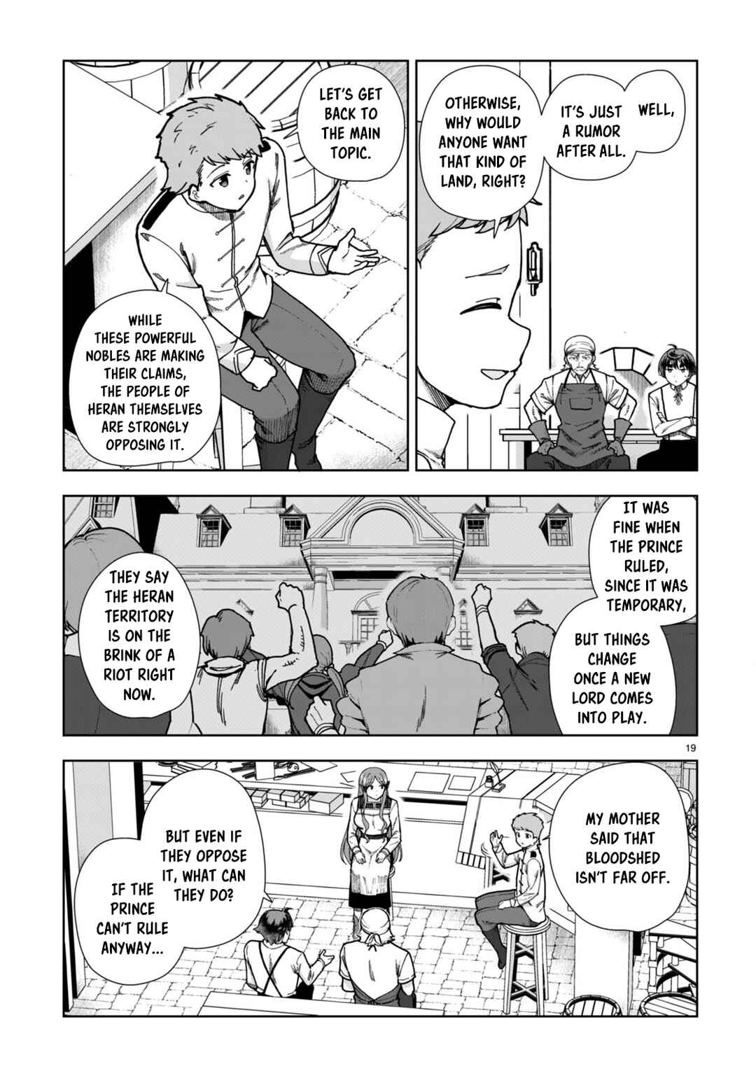 Page 19 Chapter 86 Botsuraku Yotei Nanode, Kajishokunin wo Mezasu