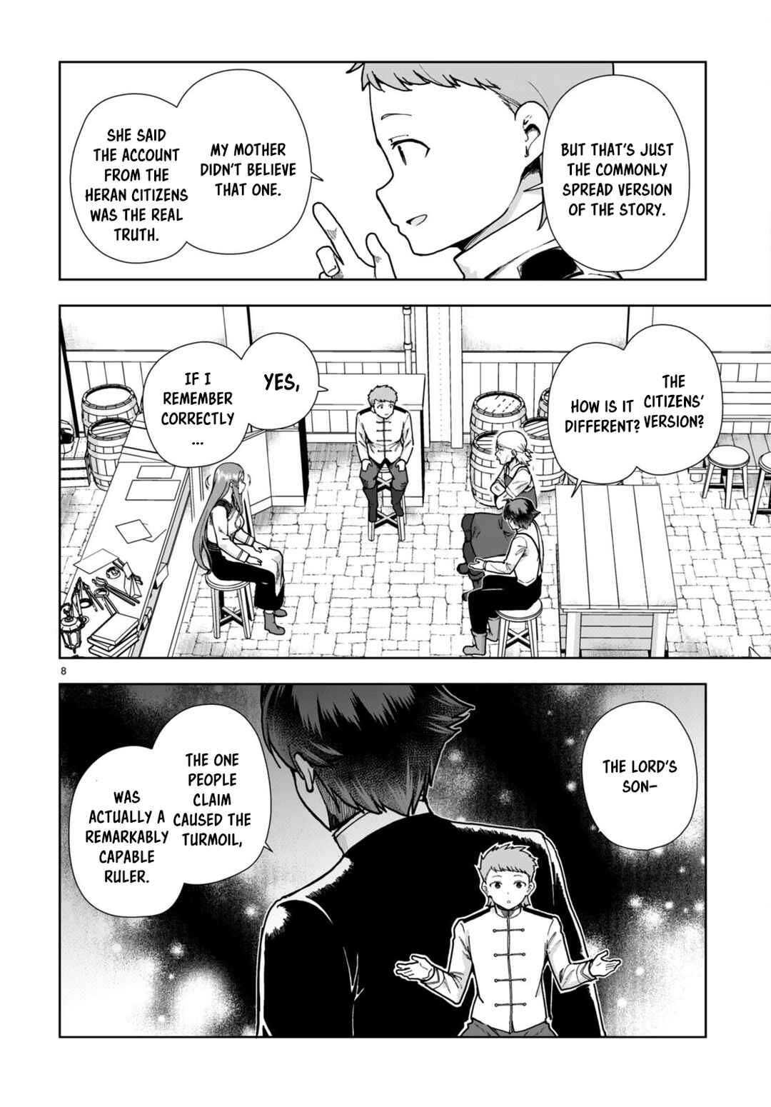 Page 8 Chapter 86 Botsuraku Yotei Nanode, Kajishokunin wo Mezasu
