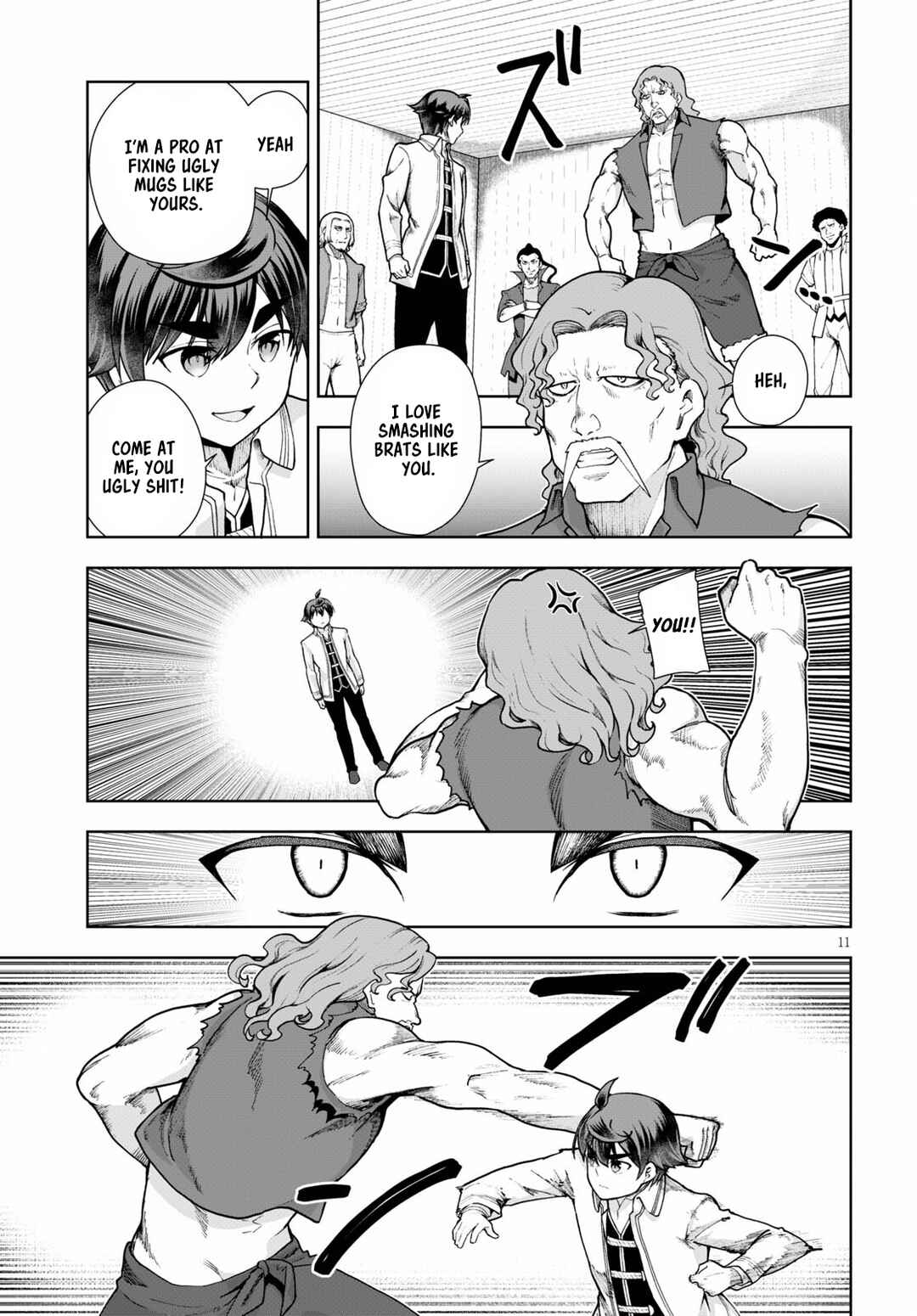 Page 11 Chapter 58 Botsuraku Yotei Nanode, Kajishokunin wo Mezasu