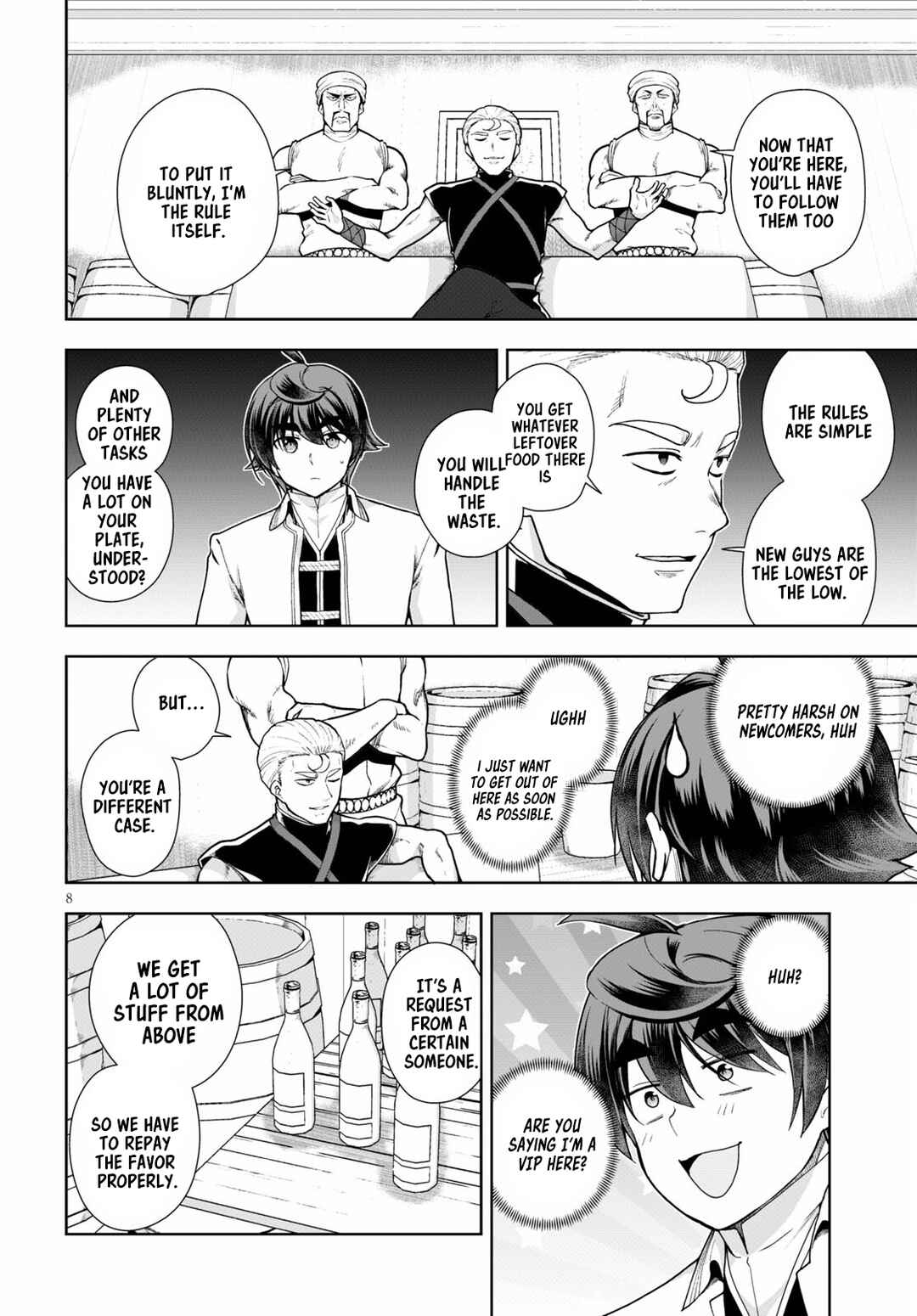 Page 8 Chapter 58 Botsuraku Yotei Nanode, Kajishokunin wo Mezasu
