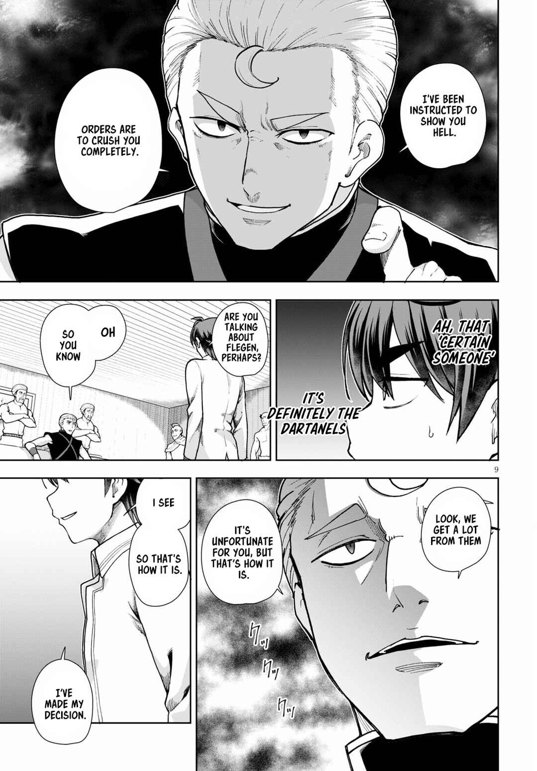 Page 9 Chapter 58 Botsuraku Yotei Nanode, Kajishokunin wo Mezasu