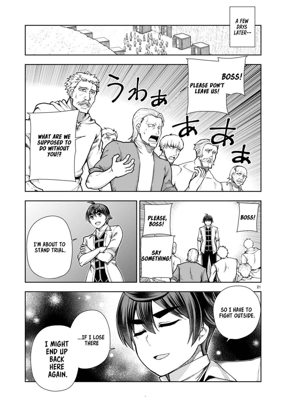Page 21 Chapter 60 Botsuraku Yotei Nanode, Kajishokunin wo Mezasu