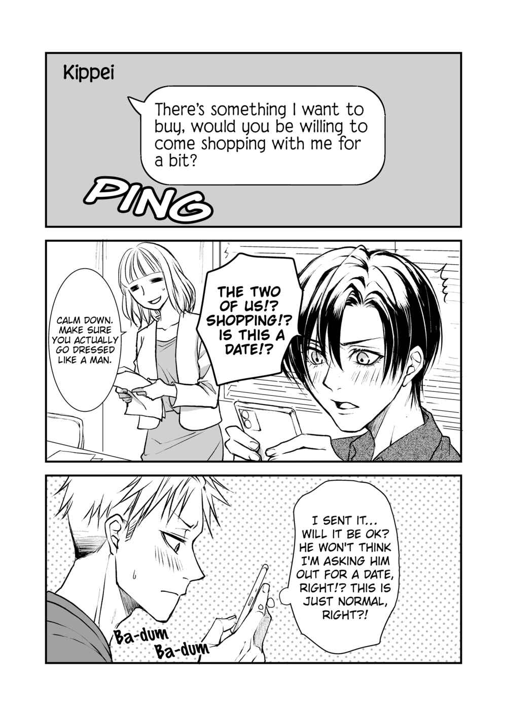 Page 1 Chapter 5 Ikemen Dansou Reiya to Renaishitara BL-ppoi NL ni naru Hanashi