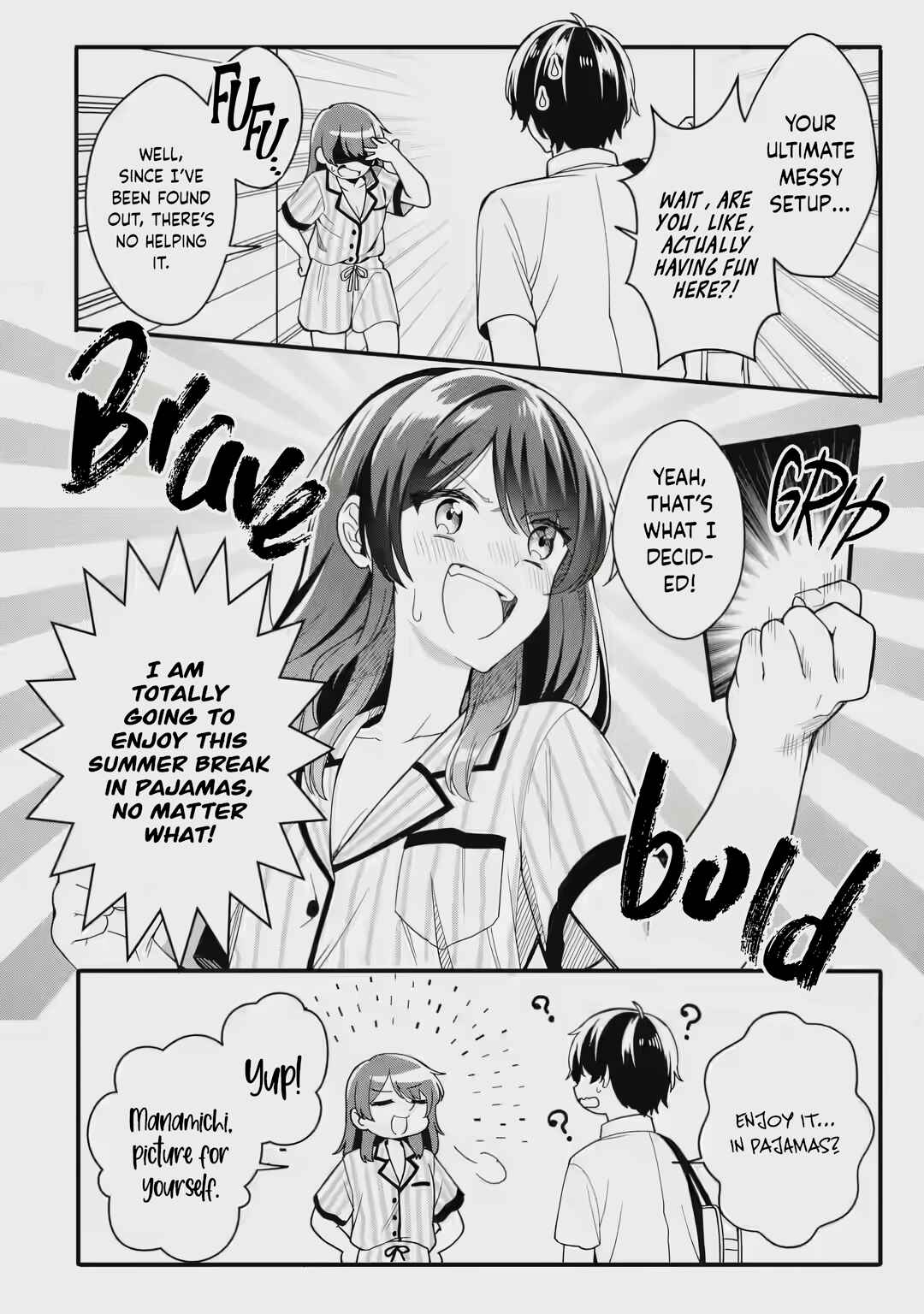 Page 9 Chapter 1.2 Muboubi Kawaii Pajama Sugata no Bishoujo to Heya de Futarikiri