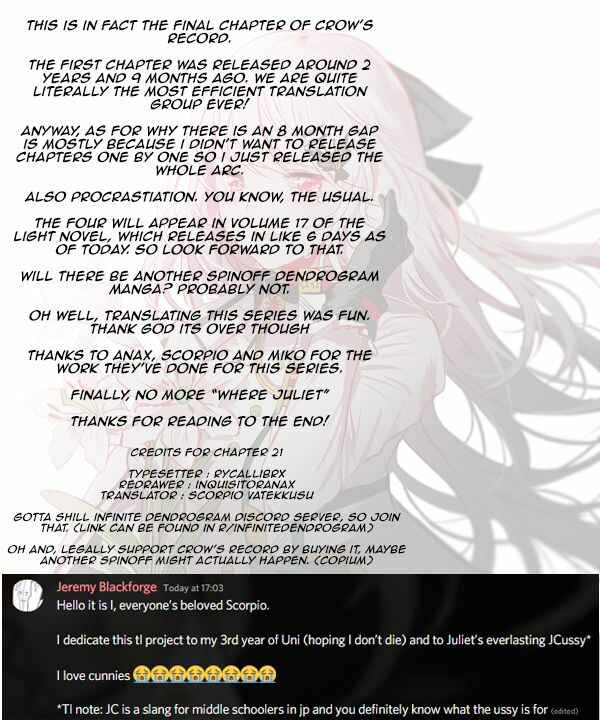 Page 27 Chapter 21 Crow Record: Infinite Dendrogram Another