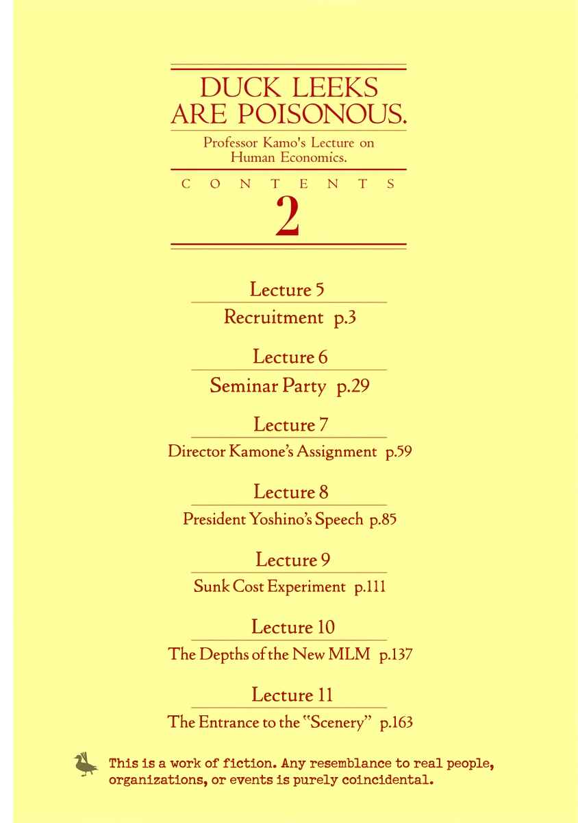 Page 4 Chapter 5 Duck Leeks are Poisonous: Professor Kamos Lecture on Human Economics