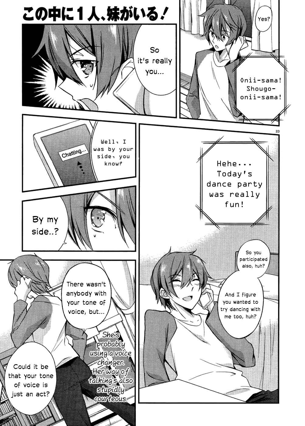 Page 23 Chapter 2 Kono Naka ni Hitori, Imouto ga Iru!