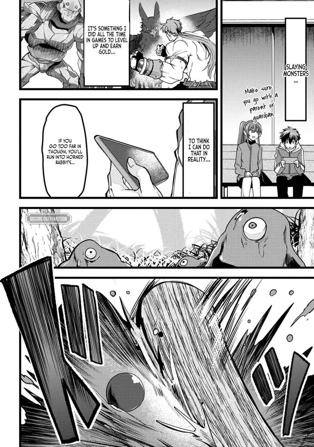 Page 9 Chapter 2 Net Game Haijin no Isekai Tenseiki - Kobushiou to Yobareta Saikyou no Kobushi ga Tsukaenai node, 1-nichi 8-jikan Konbou wo Furu Koto kara Hajimeta