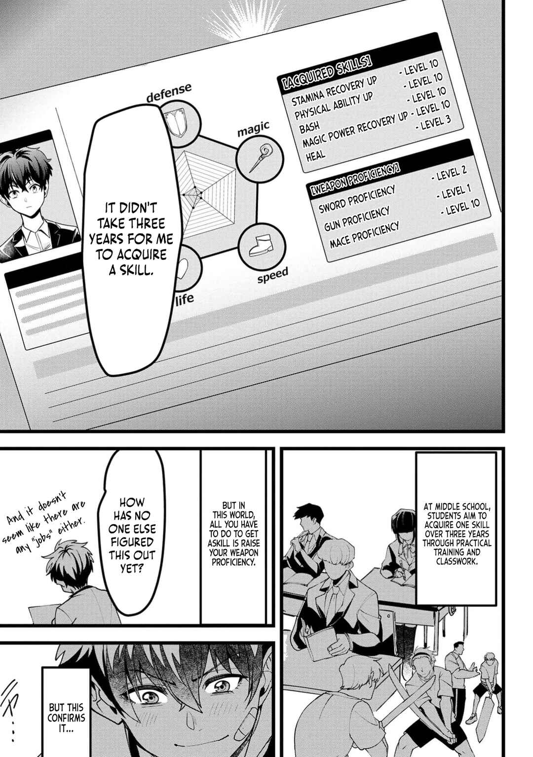 Page 8 Chapter 3 Net Game Haijin no Isekai Tenseiki - Kobushiou to Yobareta Saikyou no Kobushi ga Tsukaenai node, 1-nichi 8-jikan Konbou wo Furu Koto kara Hajimeta