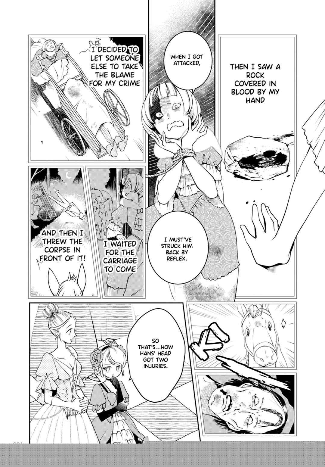 Page 20 Chapter 2 Akazukin, Tabi no Tochuu de Shitai to Deau.