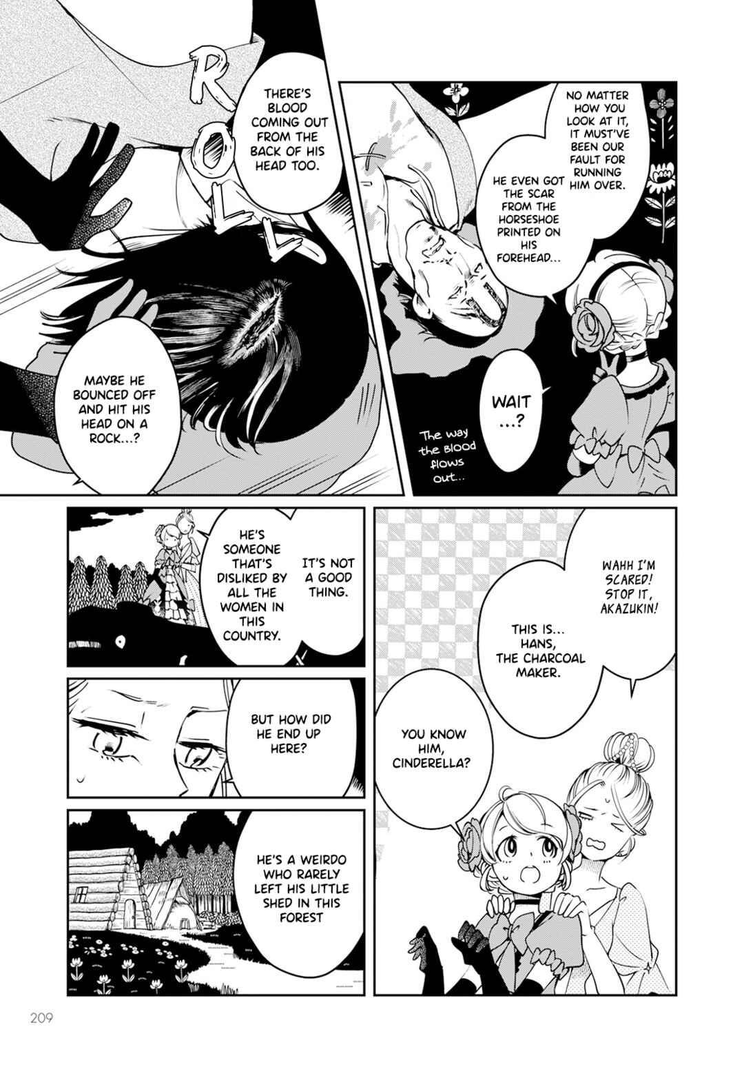 Page 8 Chapter 2 Akazukin, Tabi no Tochuu de Shitai to Deau.