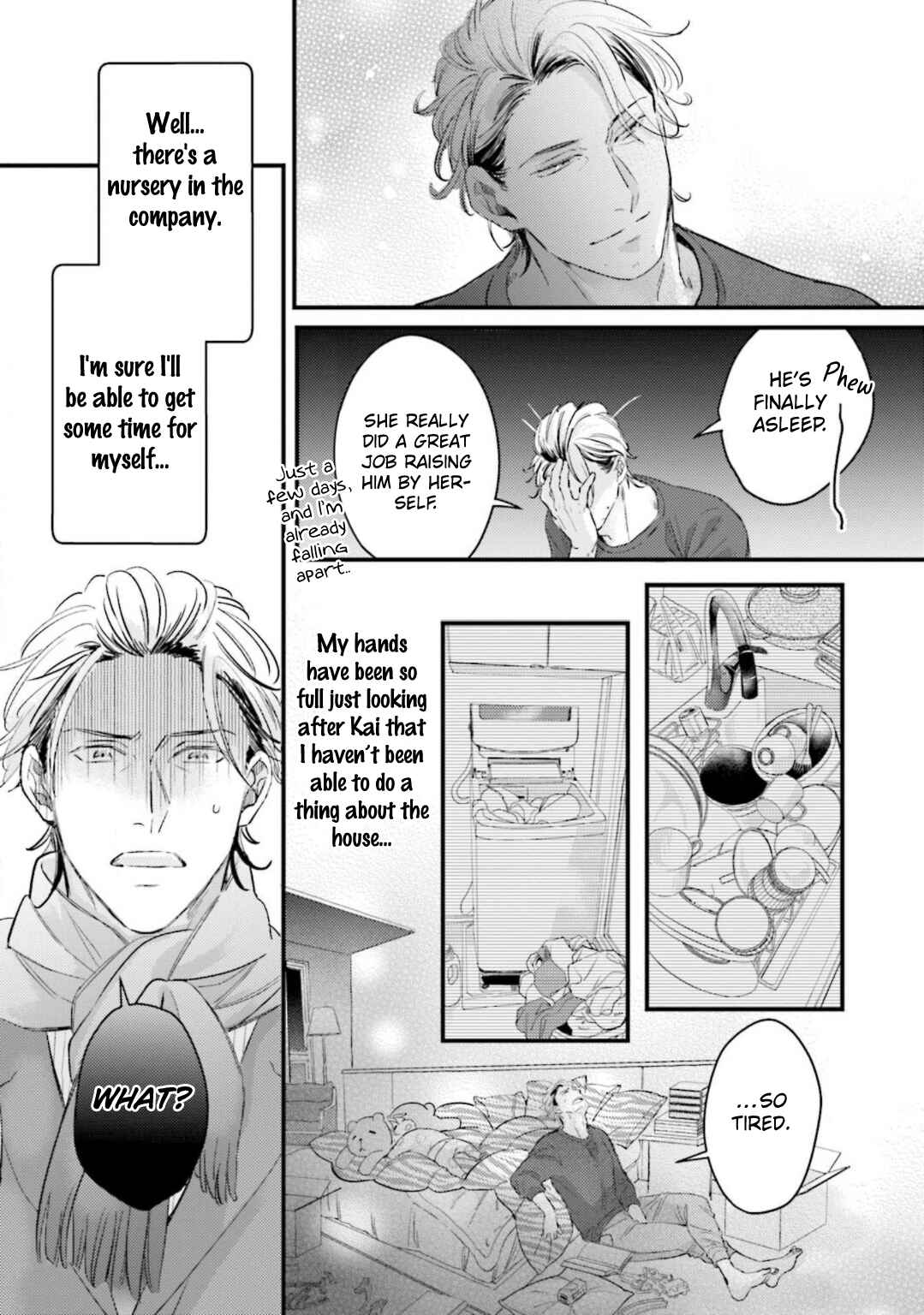 Page 14 Chapter 1 Mijukuna Papa wa Share House de Koi wo Shiru