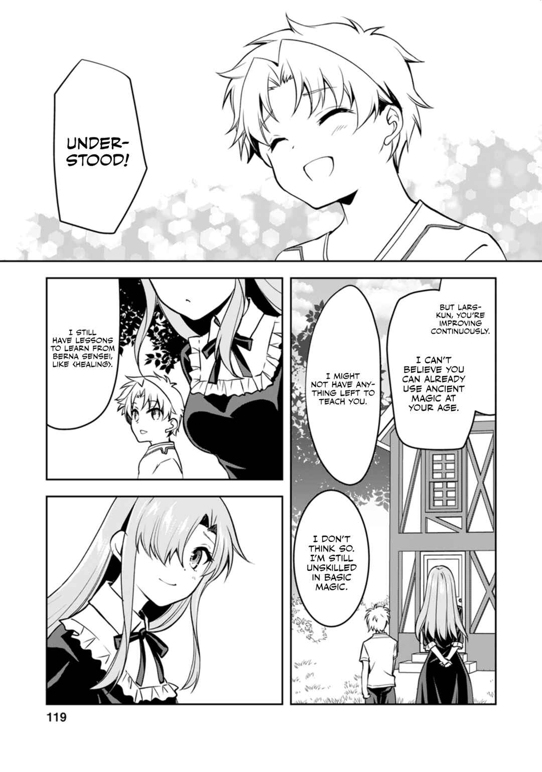 Page 38 Chapter 8 Botsuraku Kizoku no Ore ga Hazure (?) Skill Cho Kiyo Binbo de Dai-Kenja to Yobareru made
