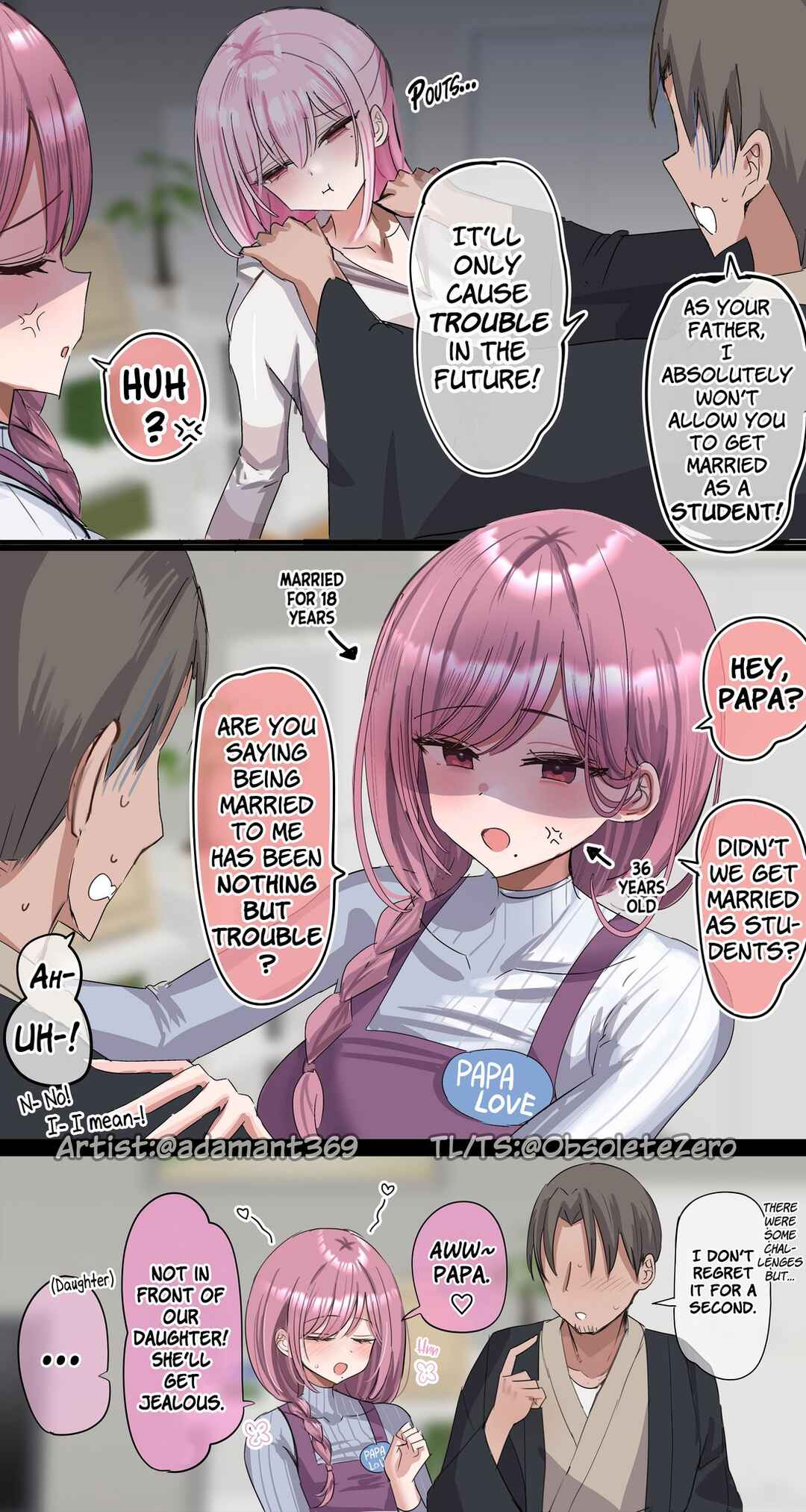 Page 1 Chapter 2 Mama to Papa to Watashi