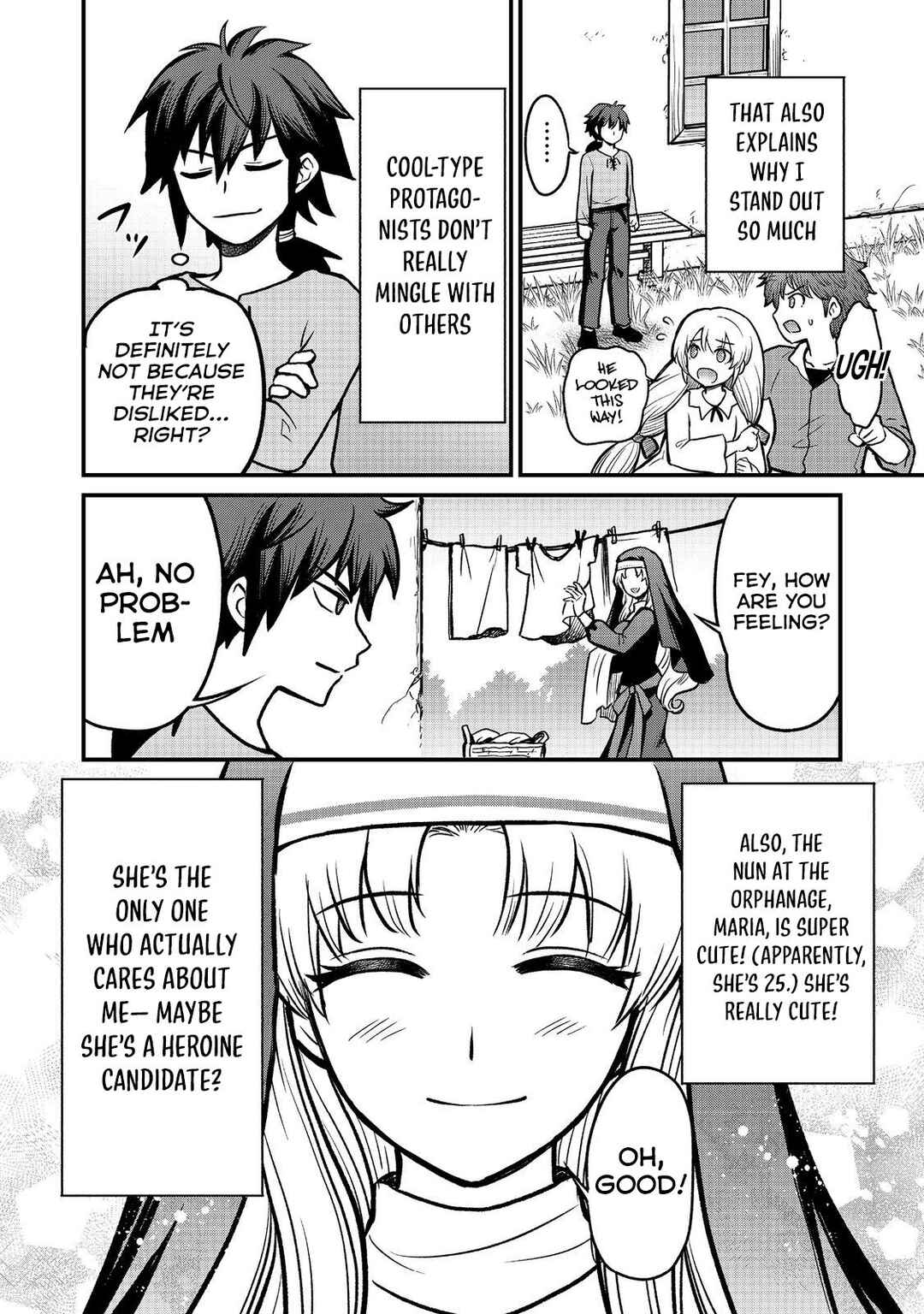 Page 18 Chapter 1 Jibun no koto o shujinkouda to shinjite yamanai fumidai ga, shujinkou o fumidai da to kanchigai shite, yuushou shite shimau o-hanashi desu