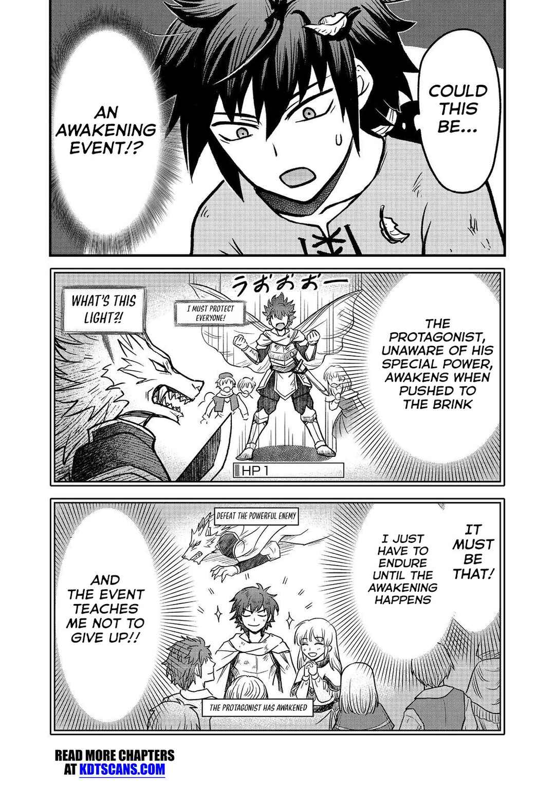 Page 28 Chapter 1 Jibun no koto o shujinkouda to shinjite yamanai fumidai ga, shujinkou o fumidai da to kanchigai shite, yuushou shite shimau o-hanashi desu