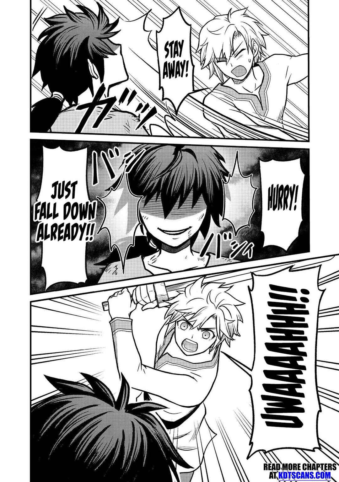 Page 34 Chapter 1 Jibun no koto o shujinkouda to shinjite yamanai fumidai ga, shujinkou o fumidai da to kanchigai shite, yuushou shite shimau o-hanashi desu