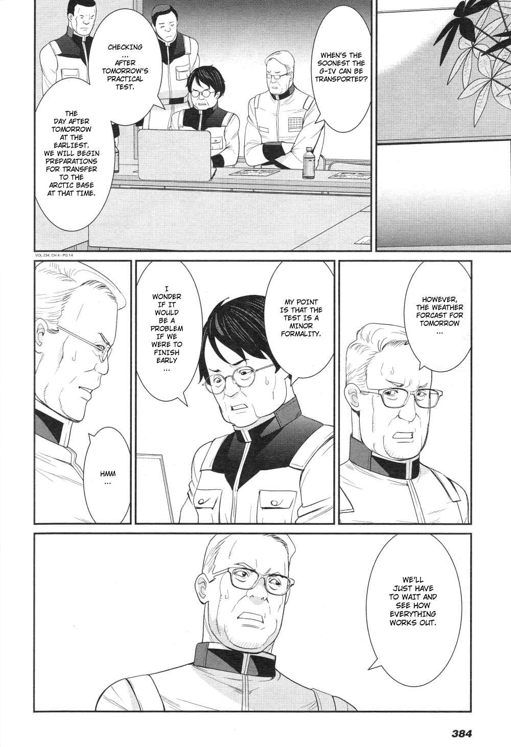 Page 14 Chapter 4 Mobile Suit Gundam 0080 - War in the Pocket (TAMAKOSHI Hiroyuki)