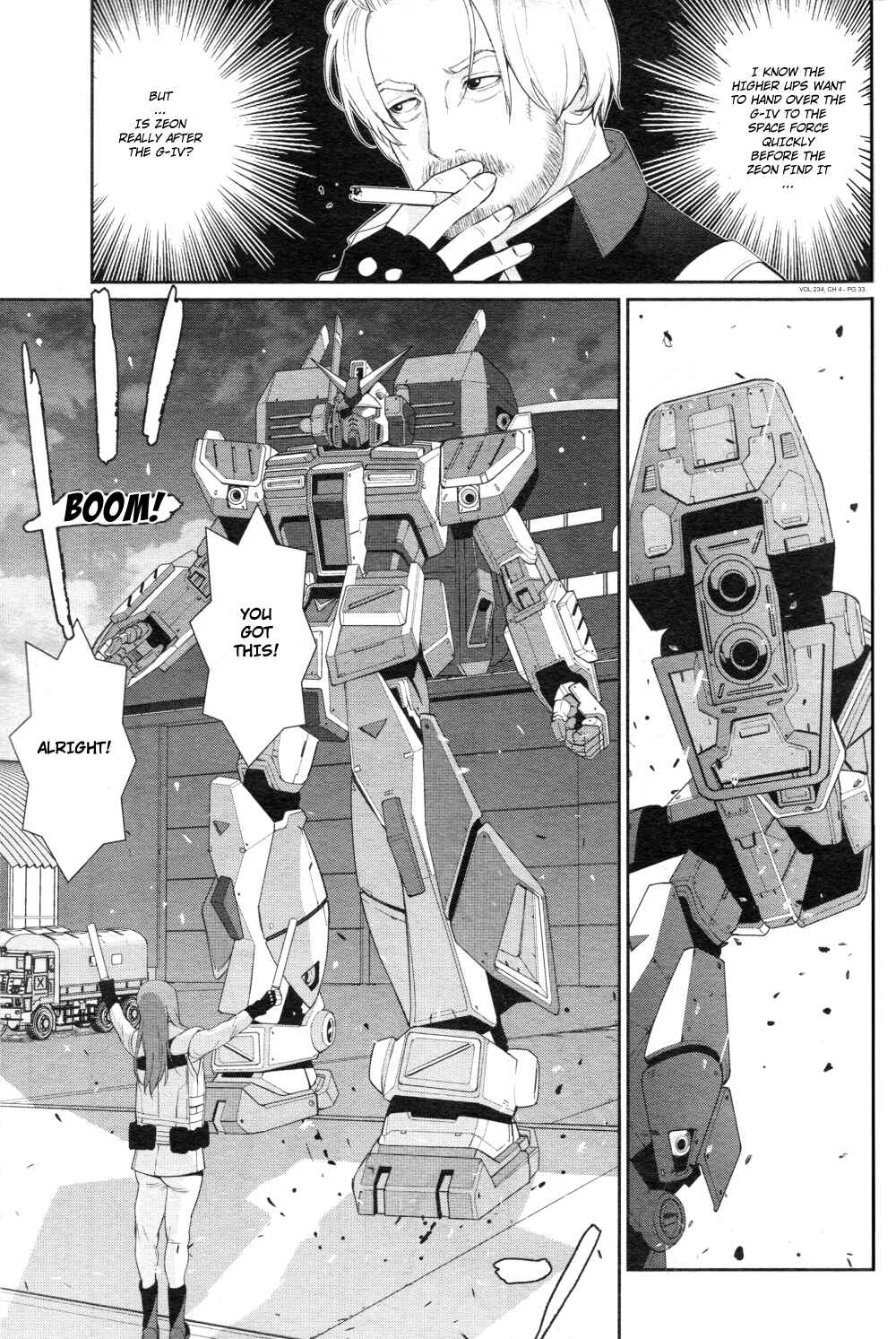 Page 33 Chapter 4 Mobile Suit Gundam 0080 - War in the Pocket (TAMAKOSHI Hiroyuki)