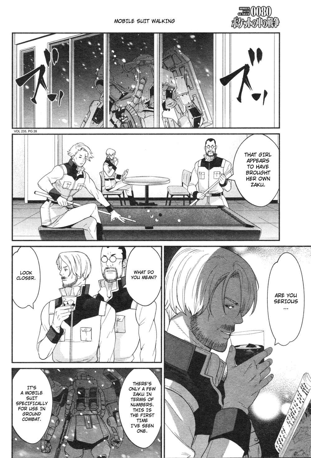 Page 27 Chapter 5 Mobile Suit Gundam 0080 - War in the Pocket (TAMAKOSHI Hiroyuki)