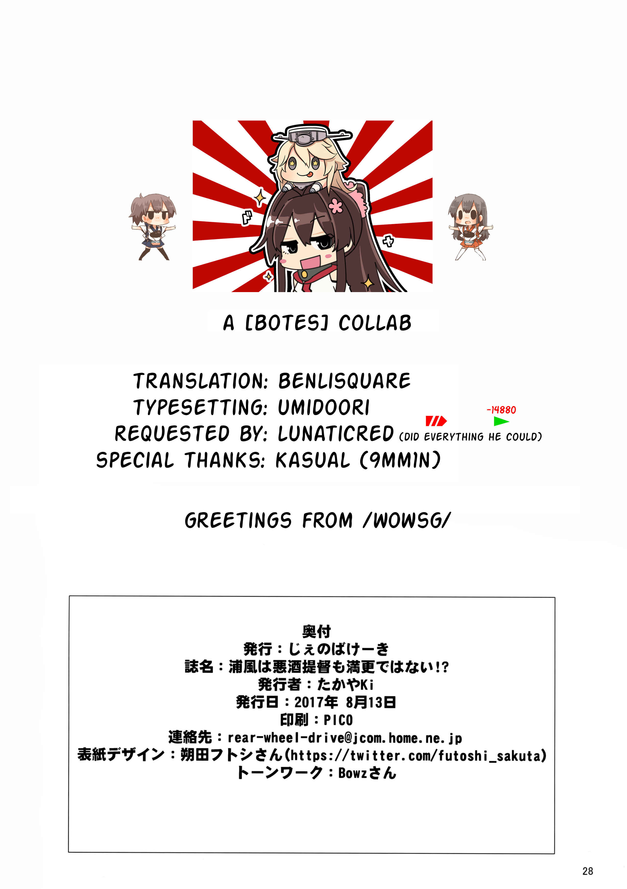 Page 29 Chapter Unknown_57cb Kantai Collection -KanColle- Urakaze wa Akushu Teitoku demo Manzara Dewanai!? (Doujinshi)
