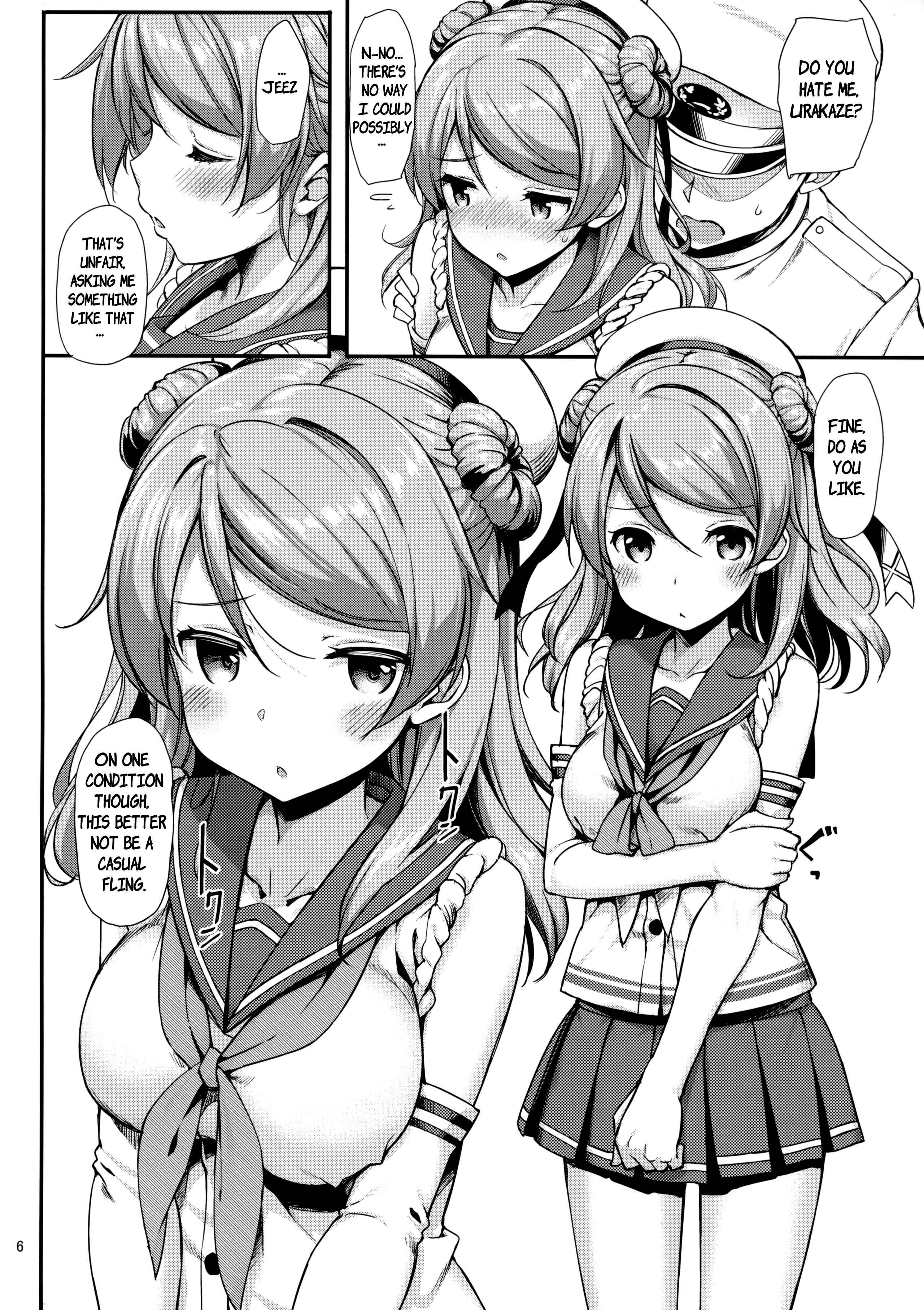 Page 7 Chapter Unknown_57cb Kantai Collection -KanColle- Urakaze wa Akushu Teitoku demo Manzara Dewanai!? (Doujinshi)