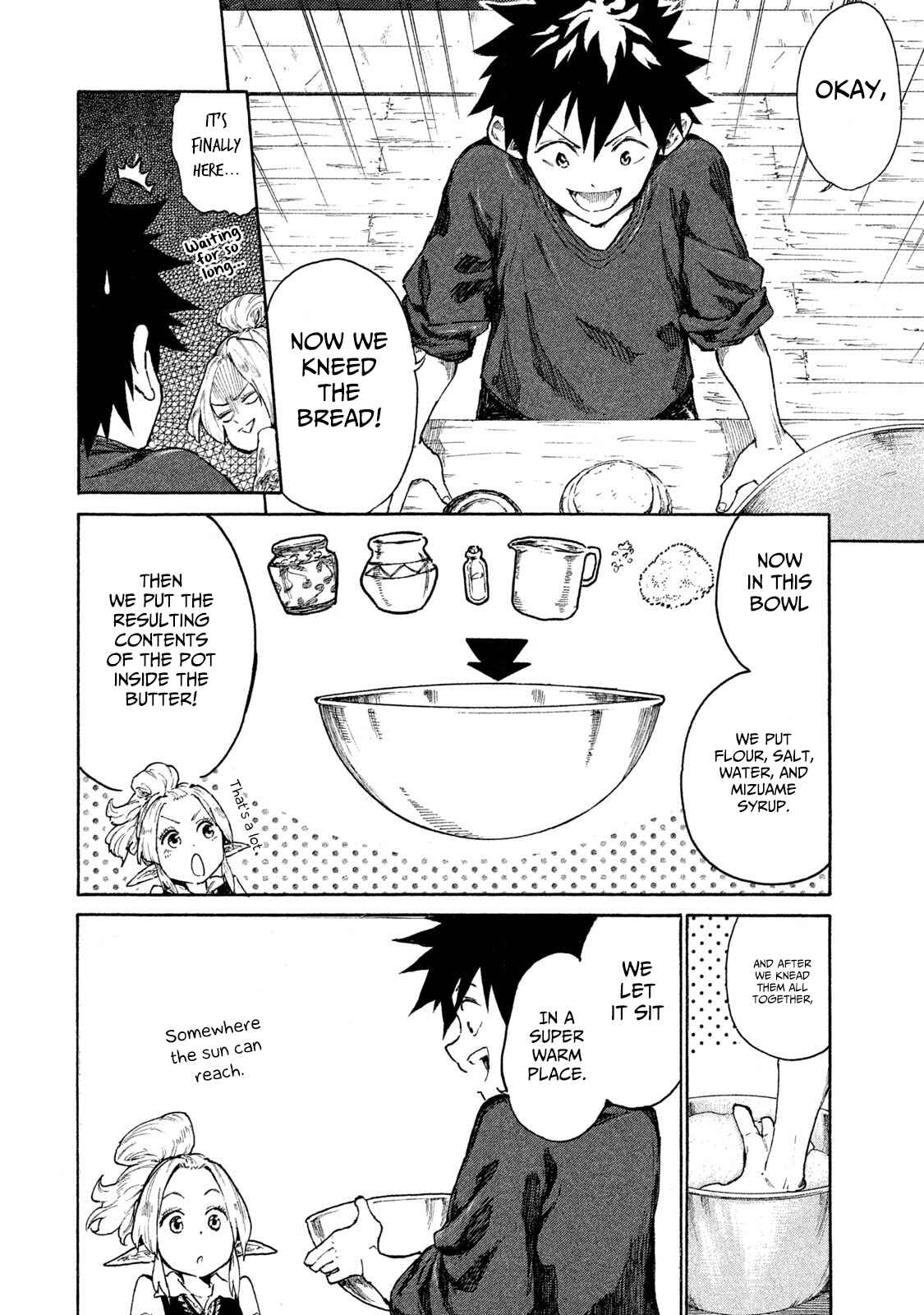 Page 37 Chapter 7 Mazumeshi Elf to Yuuboku gurashi