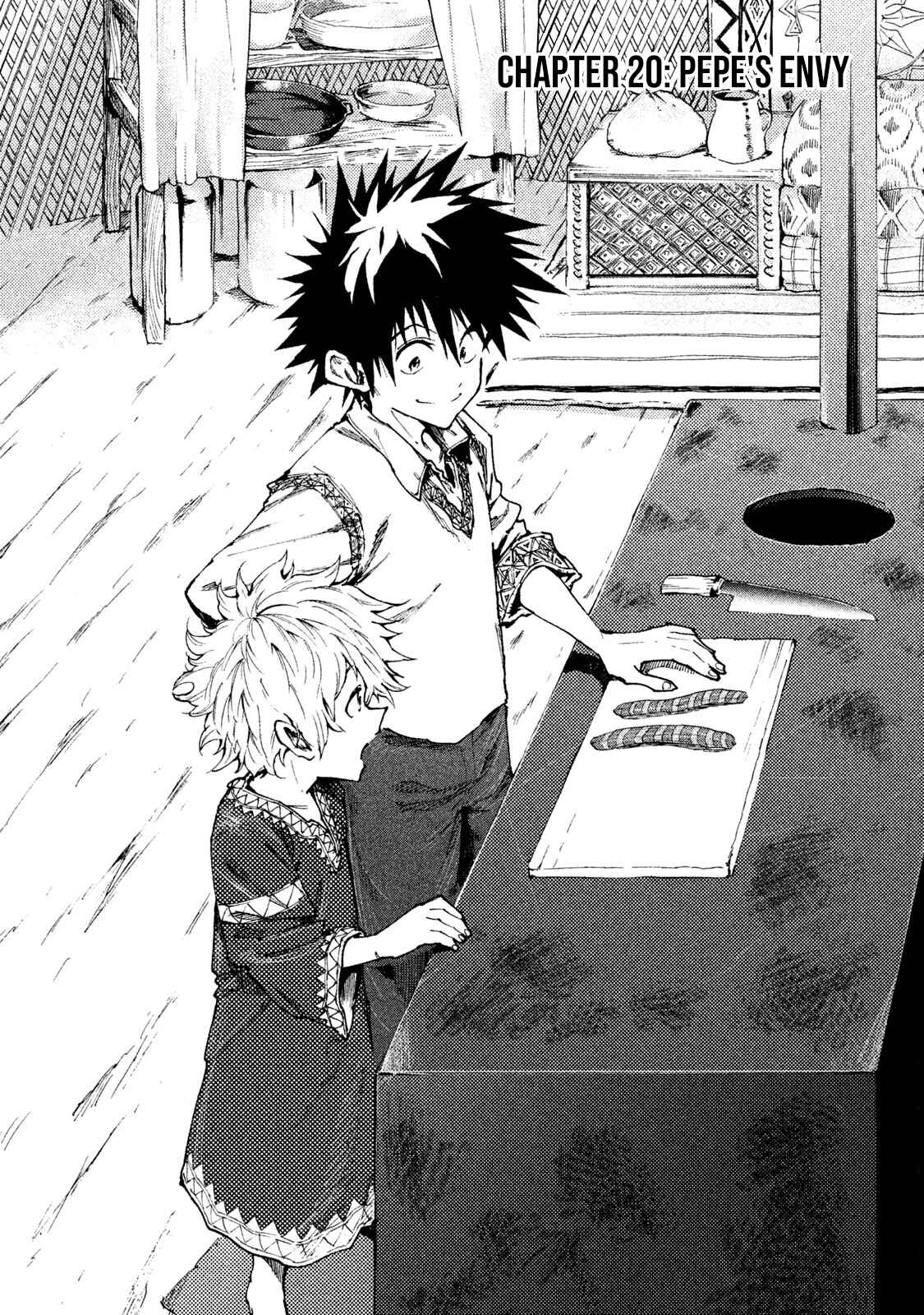 Page 1 Chapter 20 Mazumeshi Elf to Yuuboku gurashi