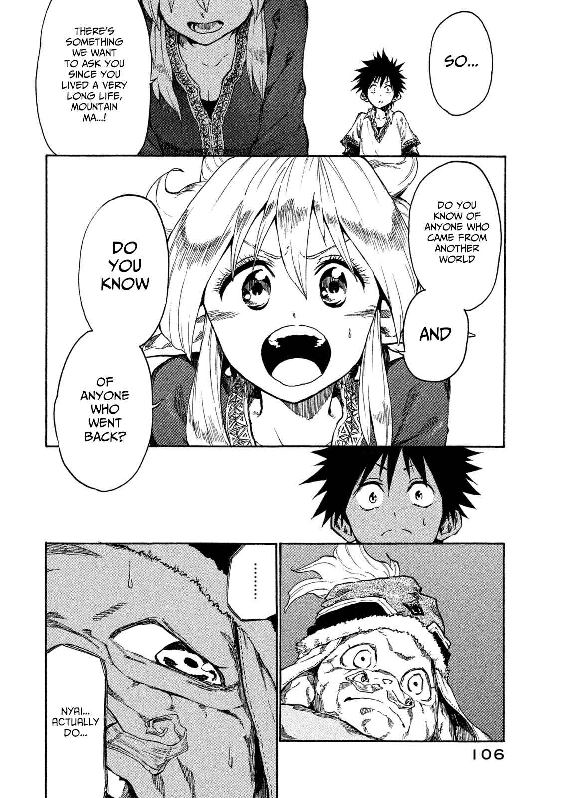 Page 8 Chapter 15 Mazumeshi Elf to Yuuboku gurashi