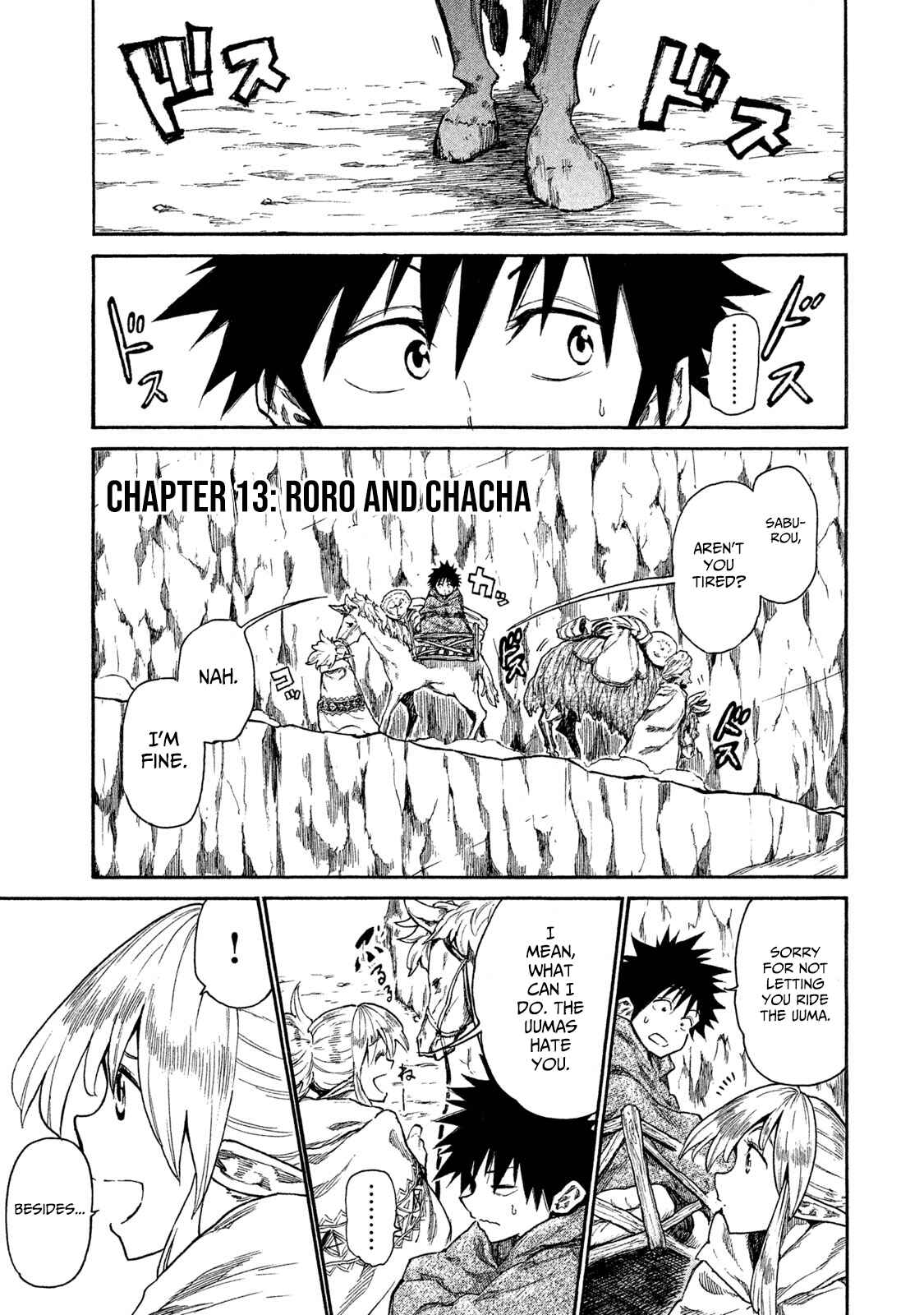 Page 1 Chapter 13 Mazumeshi Elf to Yuuboku gurashi