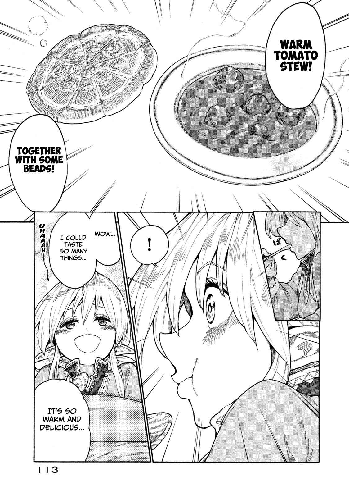 Page 13 Chapter 9 Mazumeshi Elf to Yuuboku gurashi