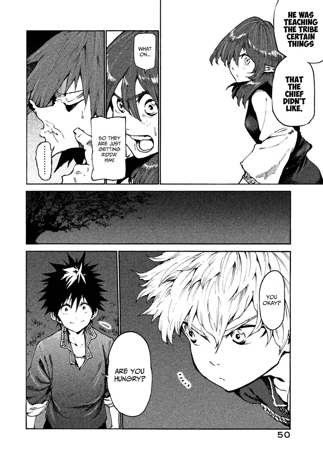 Page 8 Chapter 19 Mazumeshi Elf to Yuuboku gurashi