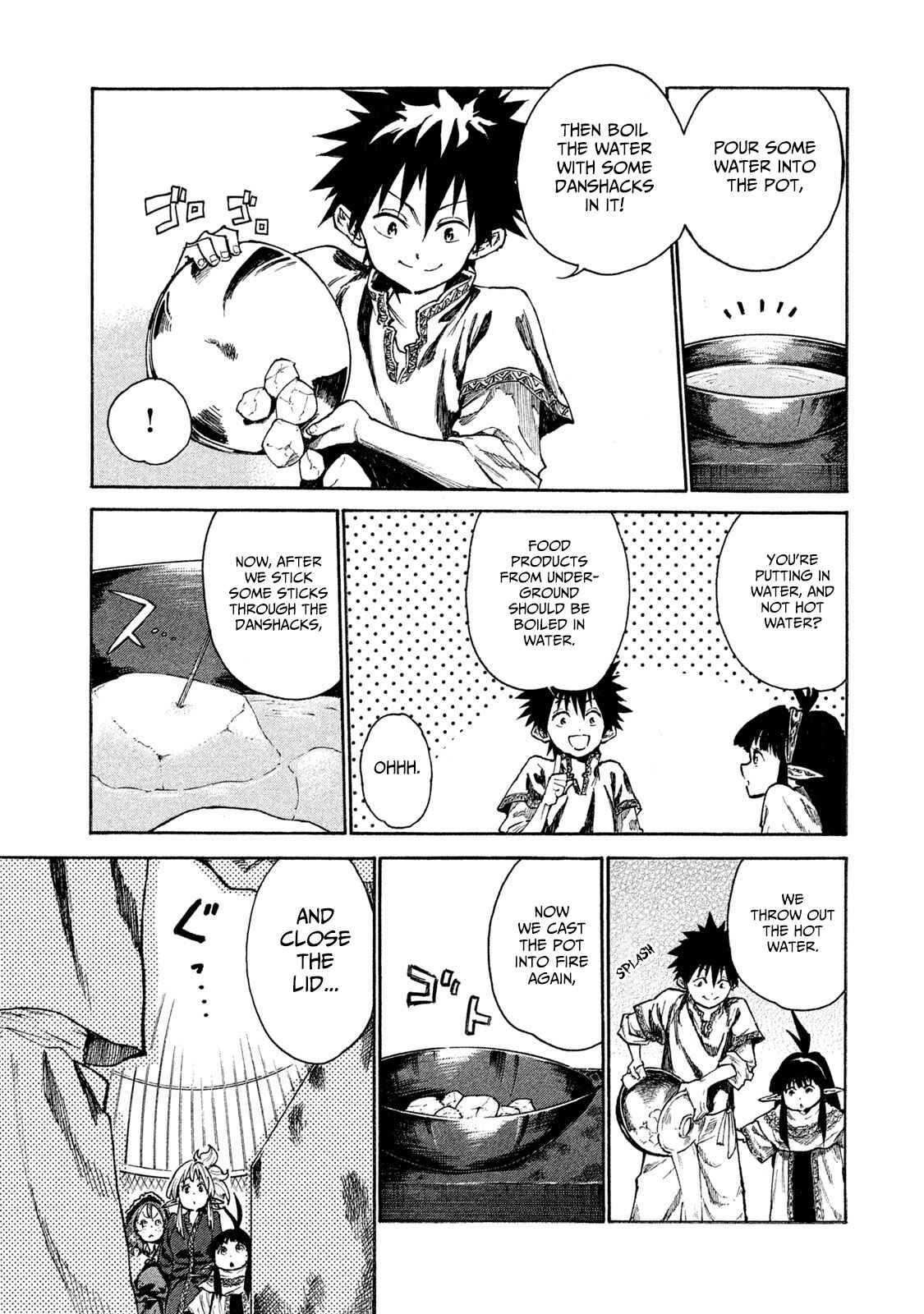 Page 25 Chapter 10 Mazumeshi Elf to Yuuboku gurashi
