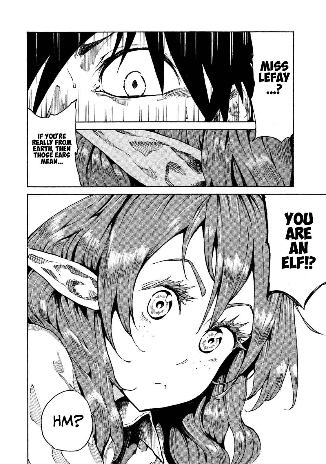 Page 34 Chapter 10 Mazumeshi Elf to Yuuboku gurashi