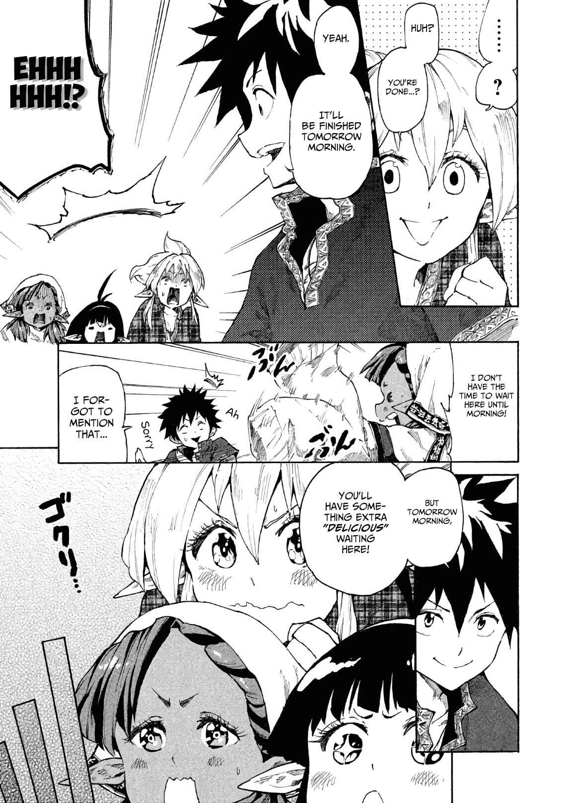 Page 20 Chapter 5 Mazumeshi Elf to Yuuboku gurashi