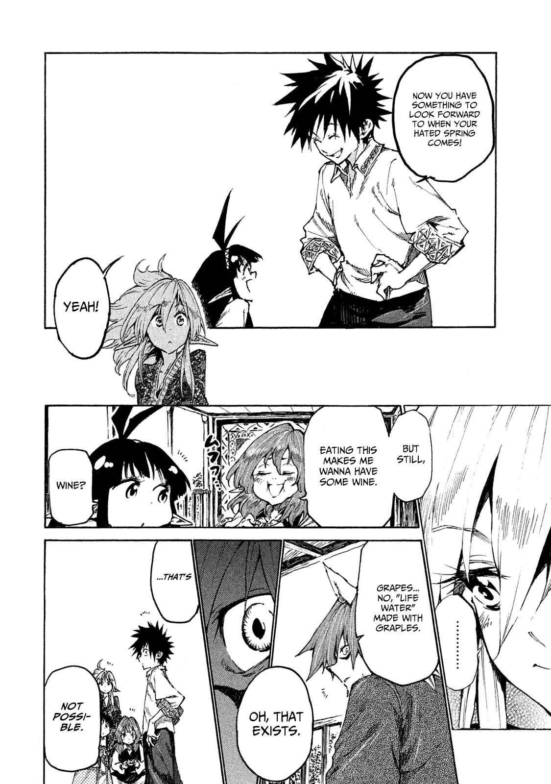 Page 22 Chapter 17 Mazumeshi Elf to Yuuboku gurashi