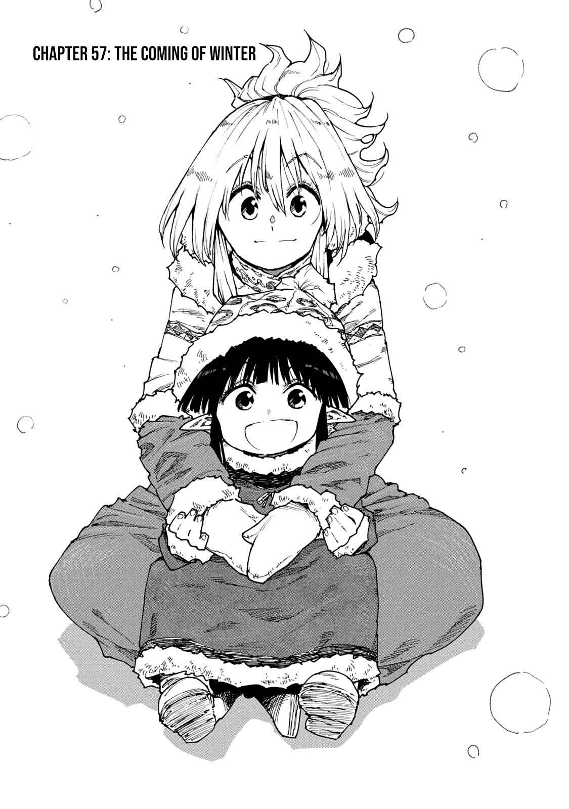 Page 1 Chapter 57 Mazumeshi Elf to Yuuboku gurashi
