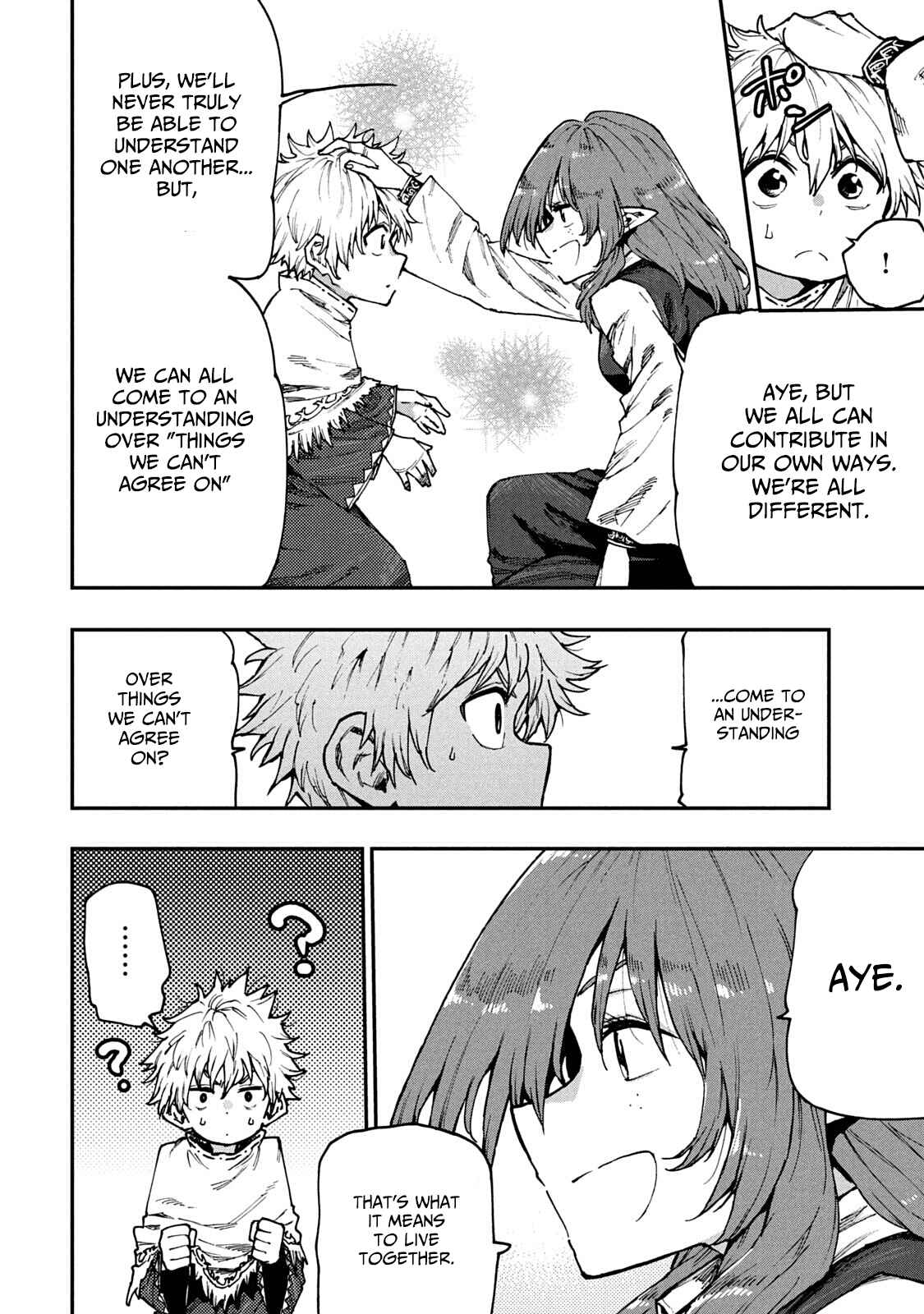 Page 14 Chapter 57 Mazumeshi Elf to Yuuboku gurashi