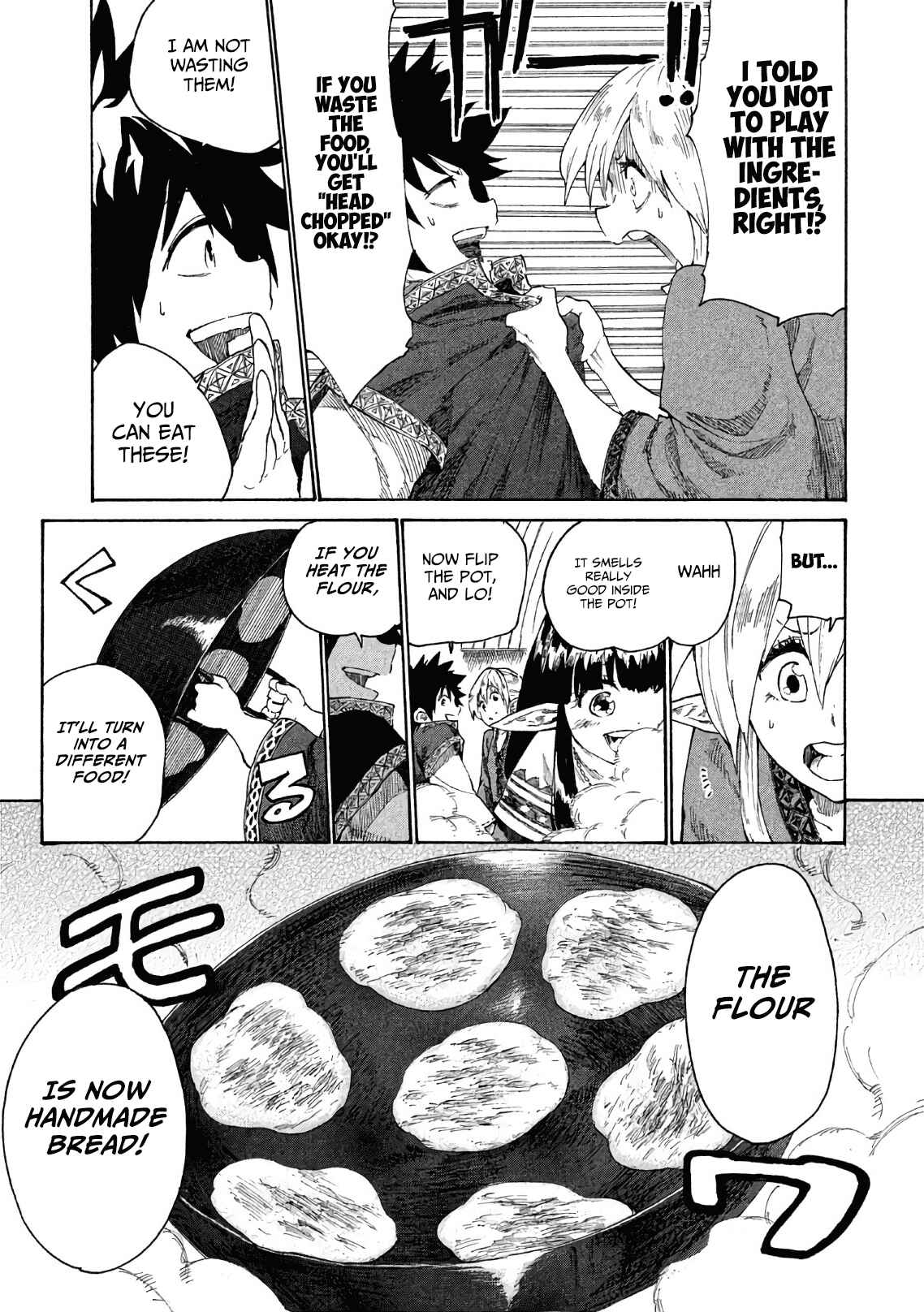 Page 36 Chapter 2 Mazumeshi Elf to Yuuboku gurashi