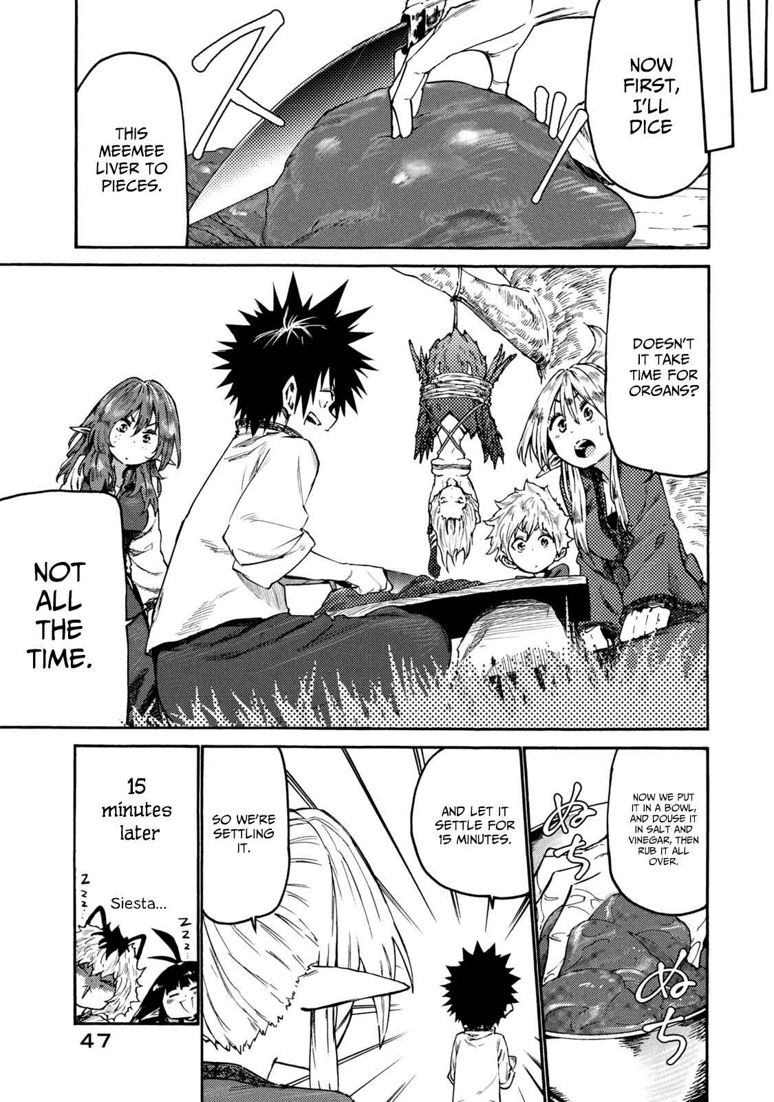 Page 21 Chapter 34 Mazumeshi Elf to Yuuboku gurashi