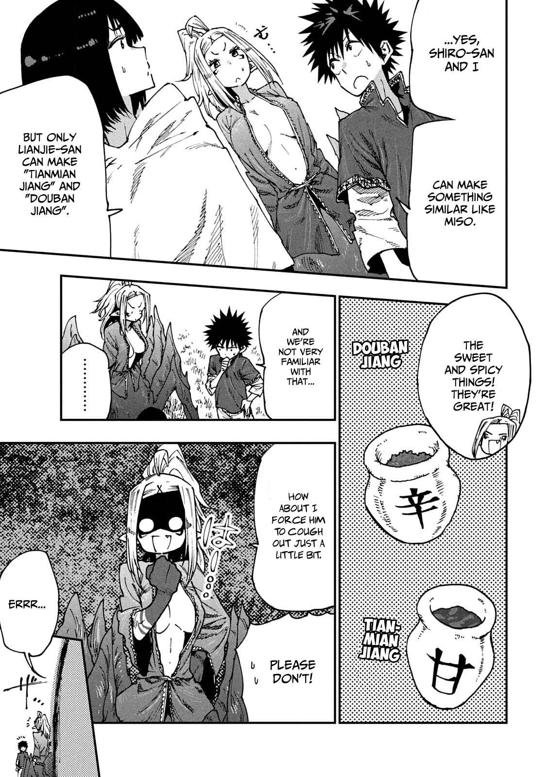 Page 13 Chapter 54 Mazumeshi Elf to Yuuboku gurashi