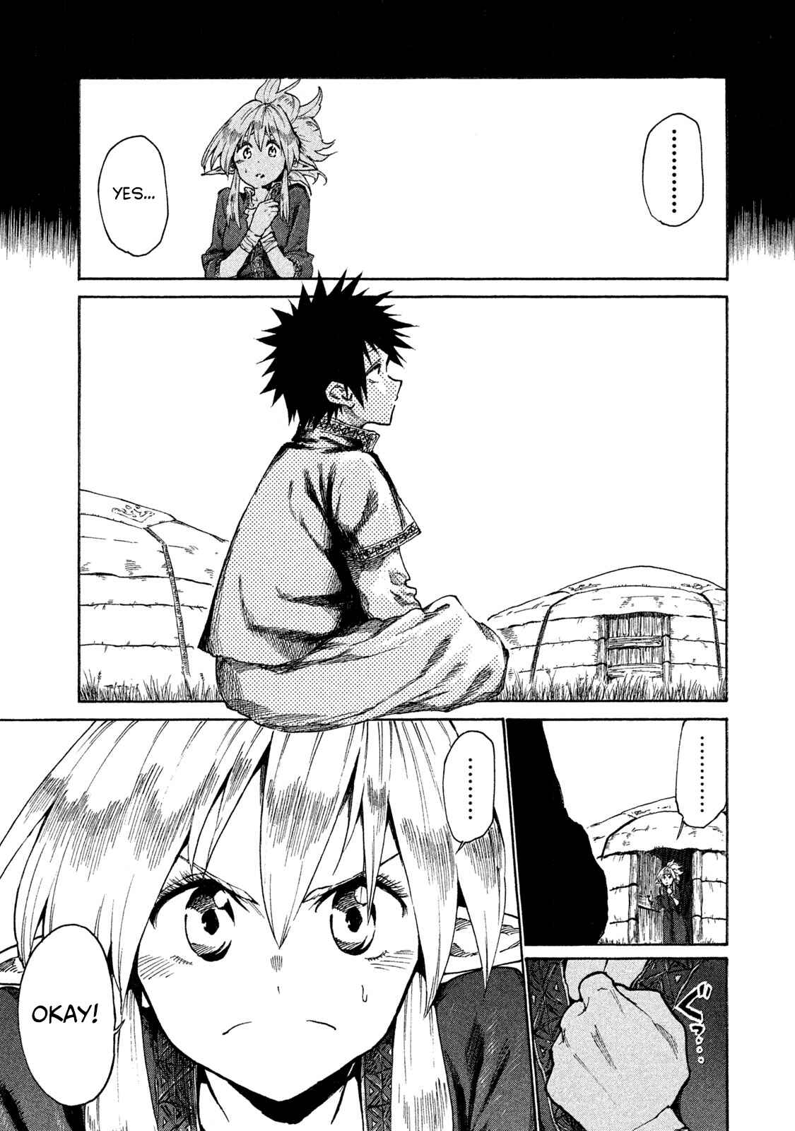 Page 9 Chapter 16 Mazumeshi Elf to Yuuboku gurashi
