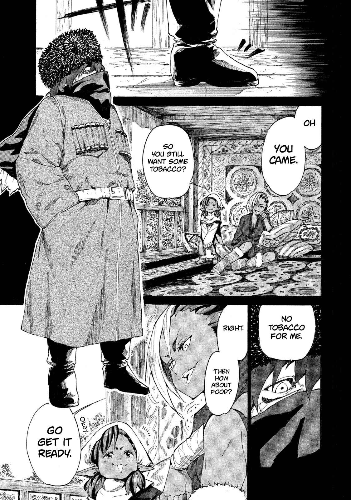 Page 14 Chapter 6 Mazumeshi Elf to Yuuboku gurashi