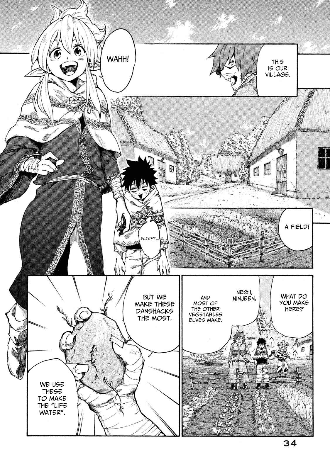 Page 37 Chapter 6 Mazumeshi Elf to Yuuboku gurashi