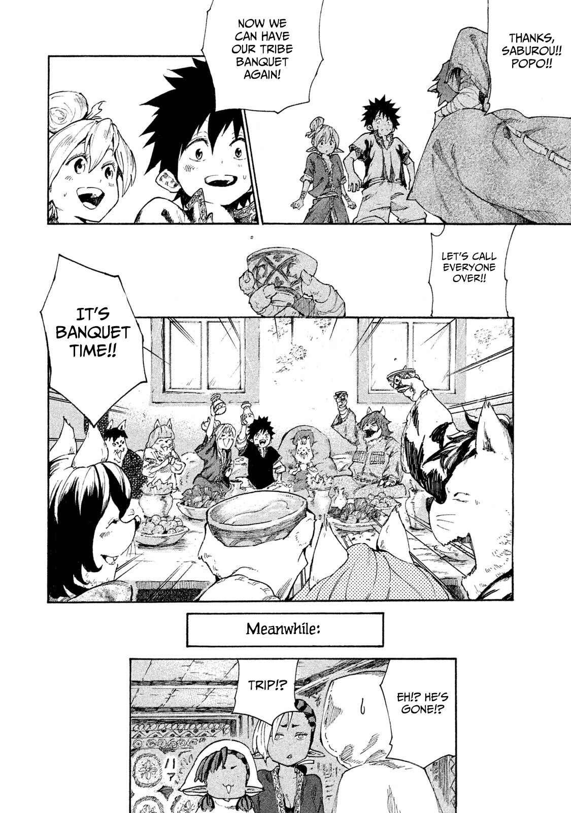 Page 45 Chapter 6 Mazumeshi Elf to Yuuboku gurashi