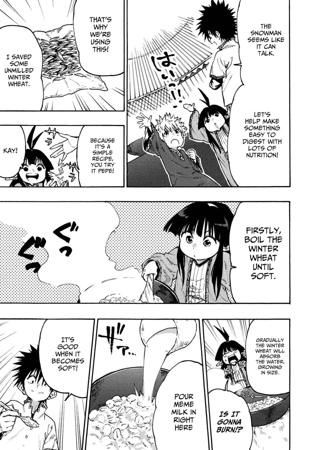 Page 15 Chapter 64 Mazumeshi Elf to Yuuboku gurashi