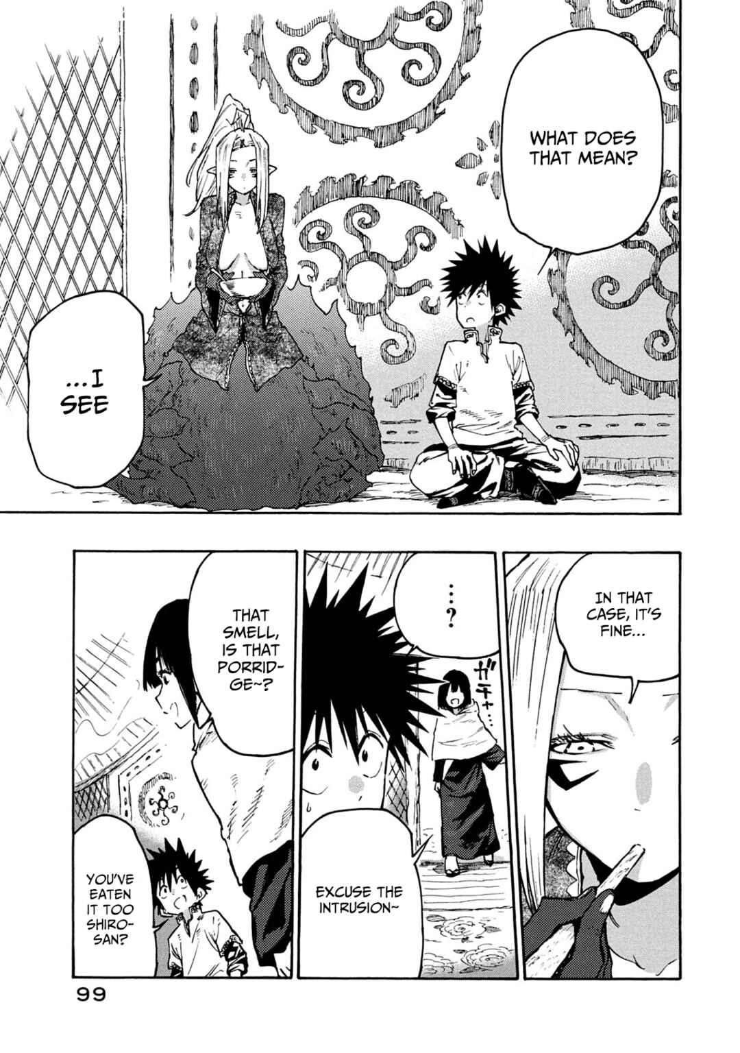 Page 19 Chapter 64 Mazumeshi Elf to Yuuboku gurashi