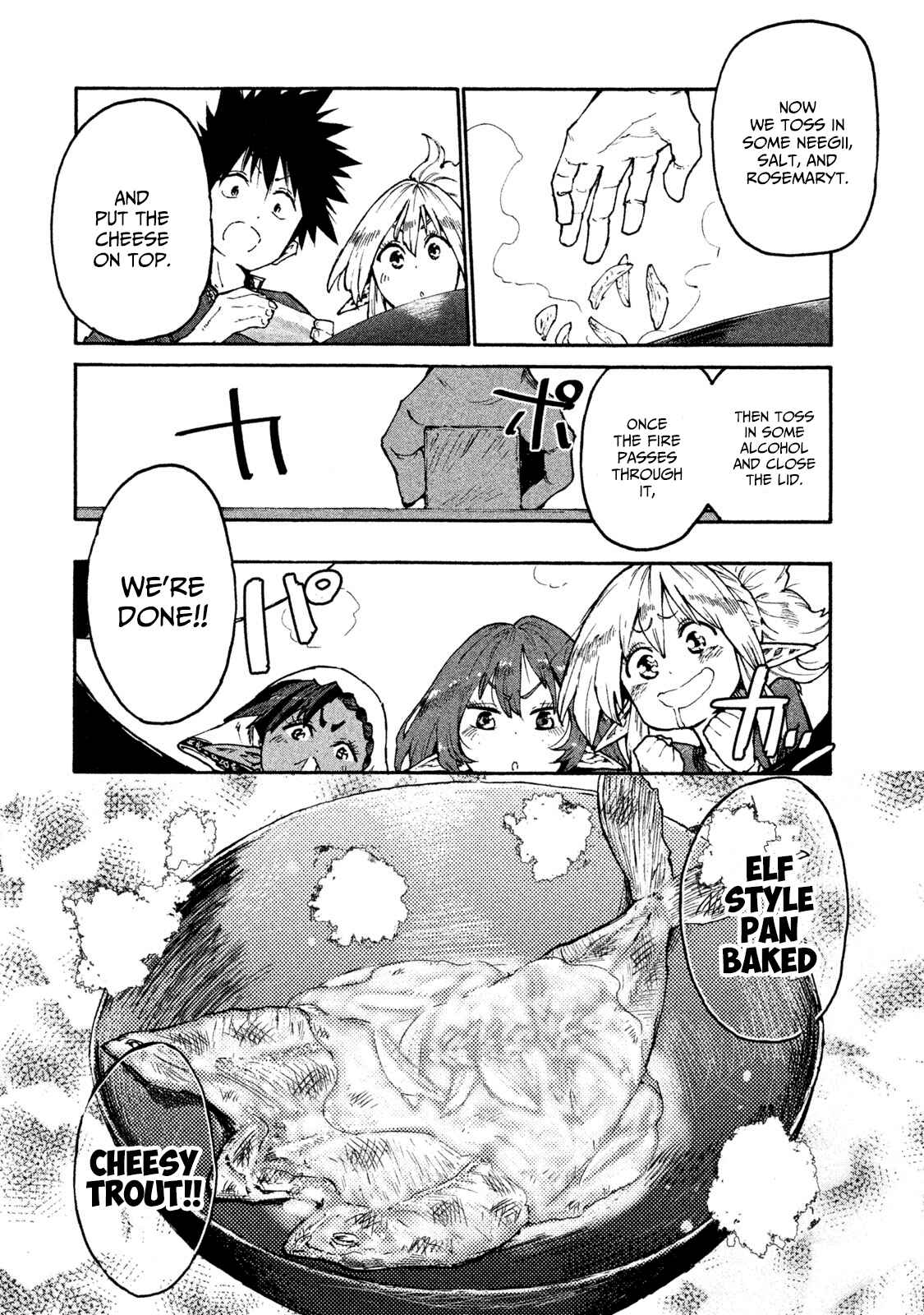 Page 14 Chapter 32 Mazumeshi Elf to Yuuboku gurashi