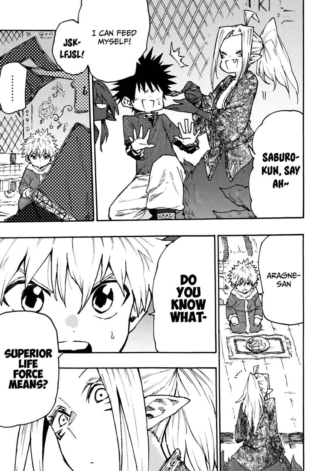 Page 7 Chapter 61 Mazumeshi Elf to Yuuboku gurashi